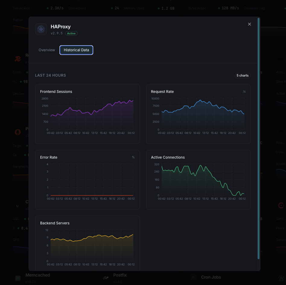 HAProxy traffic analytics and error tracking