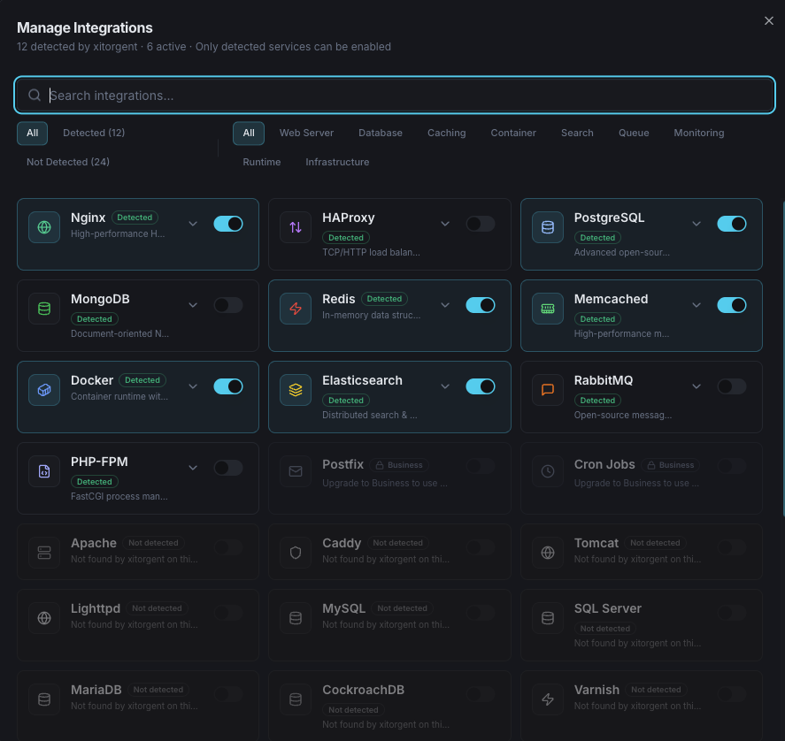 Seamless Integration Control via UI