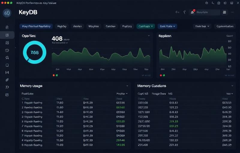 KeyDB monitoring trigger configuration dashboard