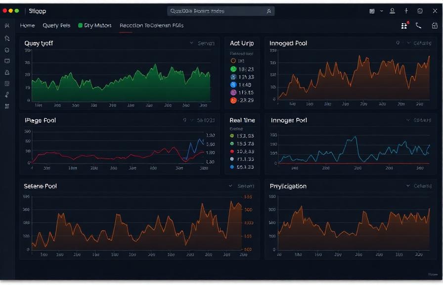 MariaDB monitoring dashboard with query throughput and InnoDB metrics
