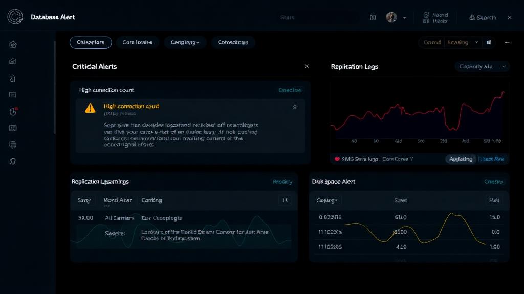Database performance alert timeline