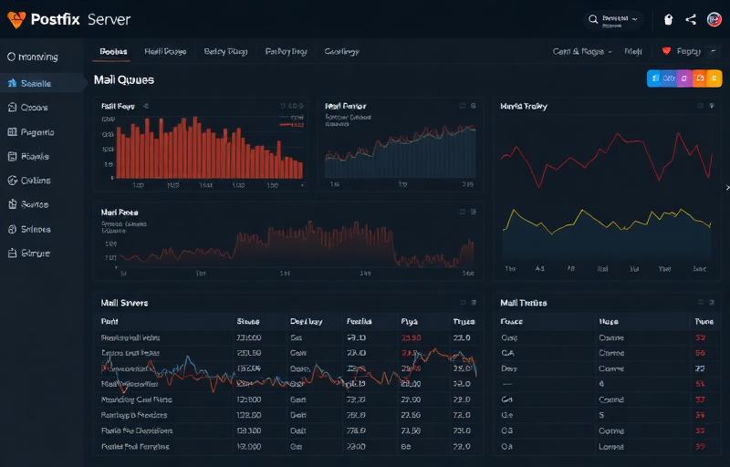 Postfix monitoring trigger configuration dashboard
