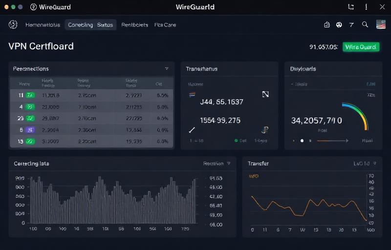 WireGuard monitoring trigger configuration dashboard