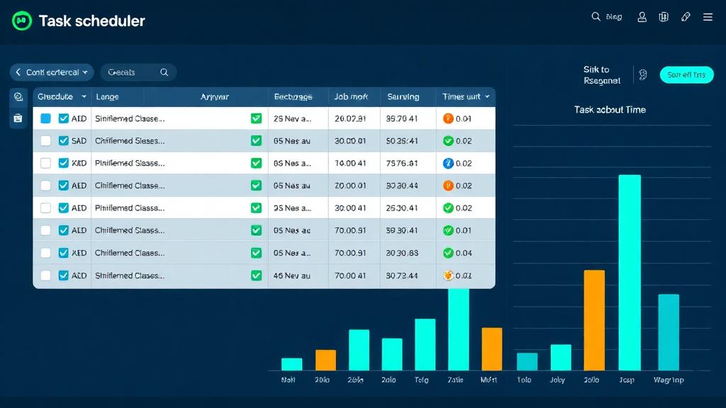 Cron job schedule and execution dashboard