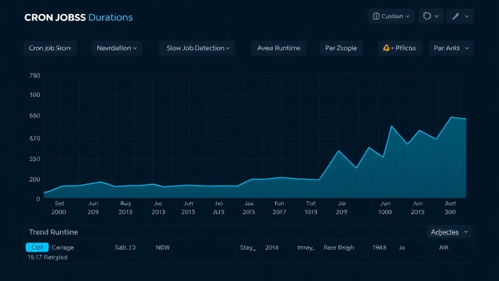 Job duration trend analysis