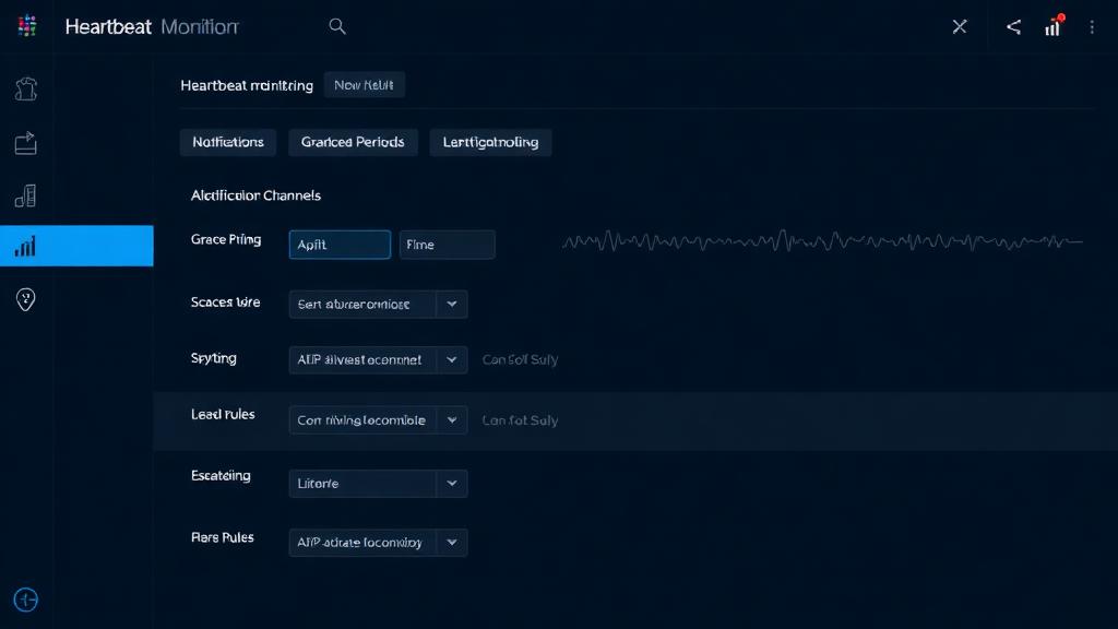 Heartbeat alert configuration