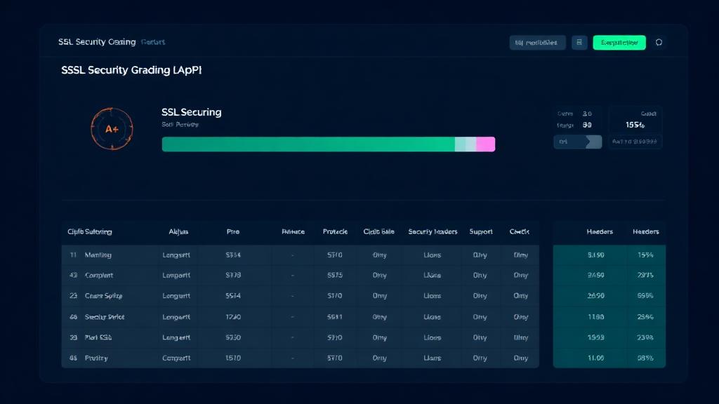SSL security grading report