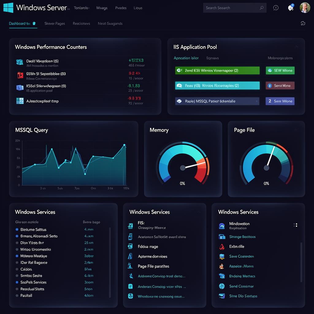 Xitoring's Windows Dashboard